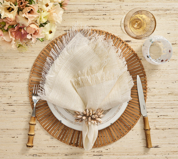 Shell Fringe Napkin Ring