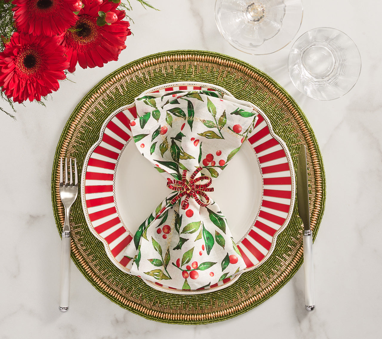 Jeweled Bow Napkin Ring