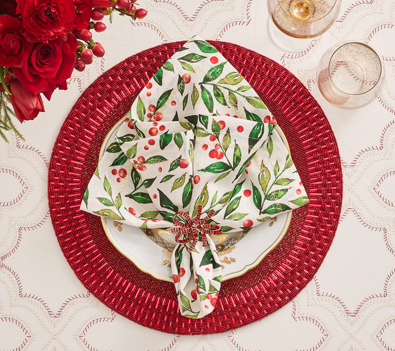Jeweled Bow Napkin Ring
