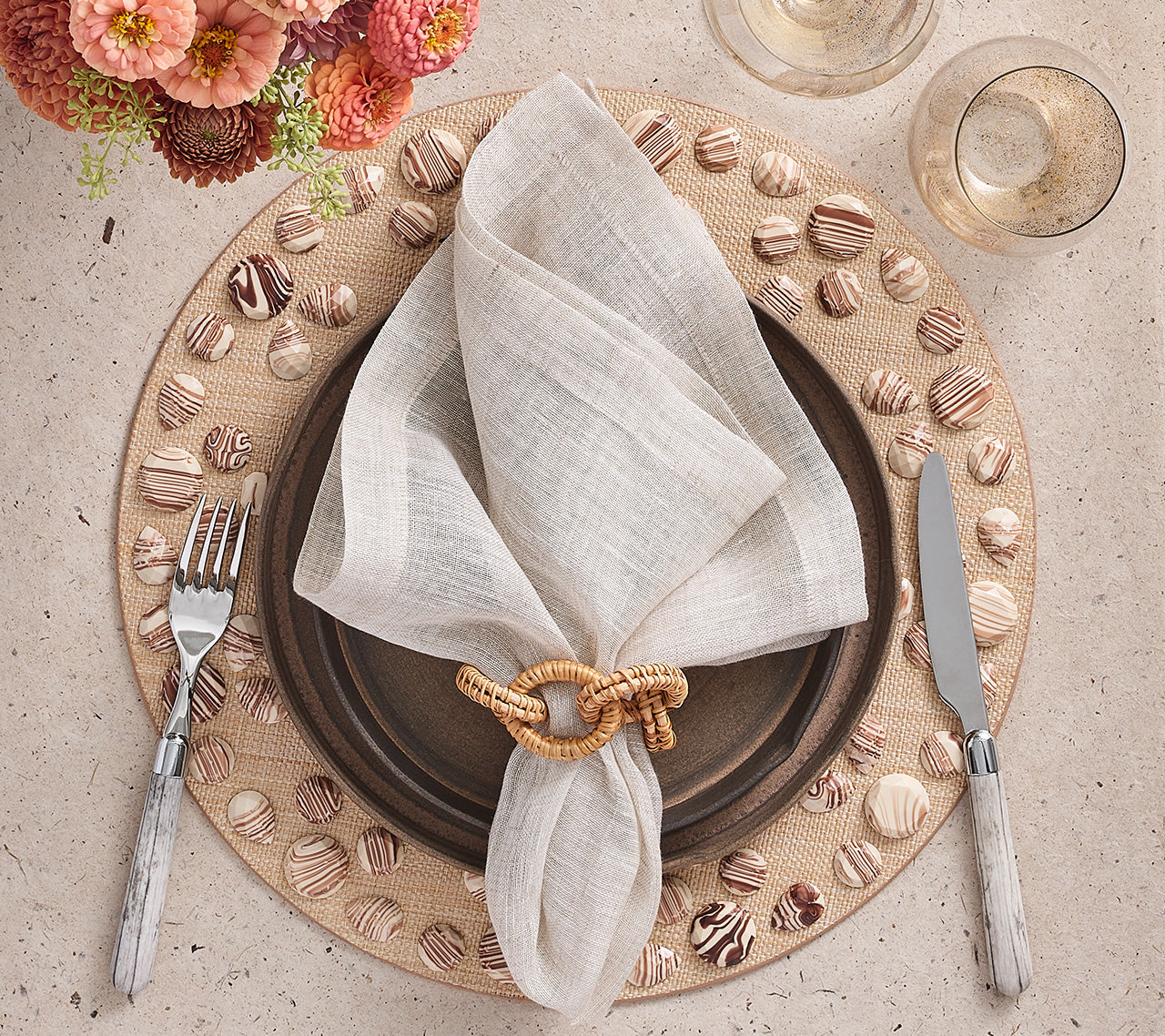 Rattan Link Napkin Ring