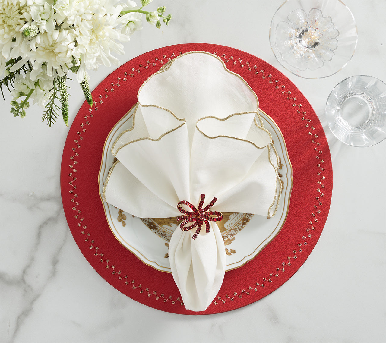 Jeweled Bow Napkin Ring
