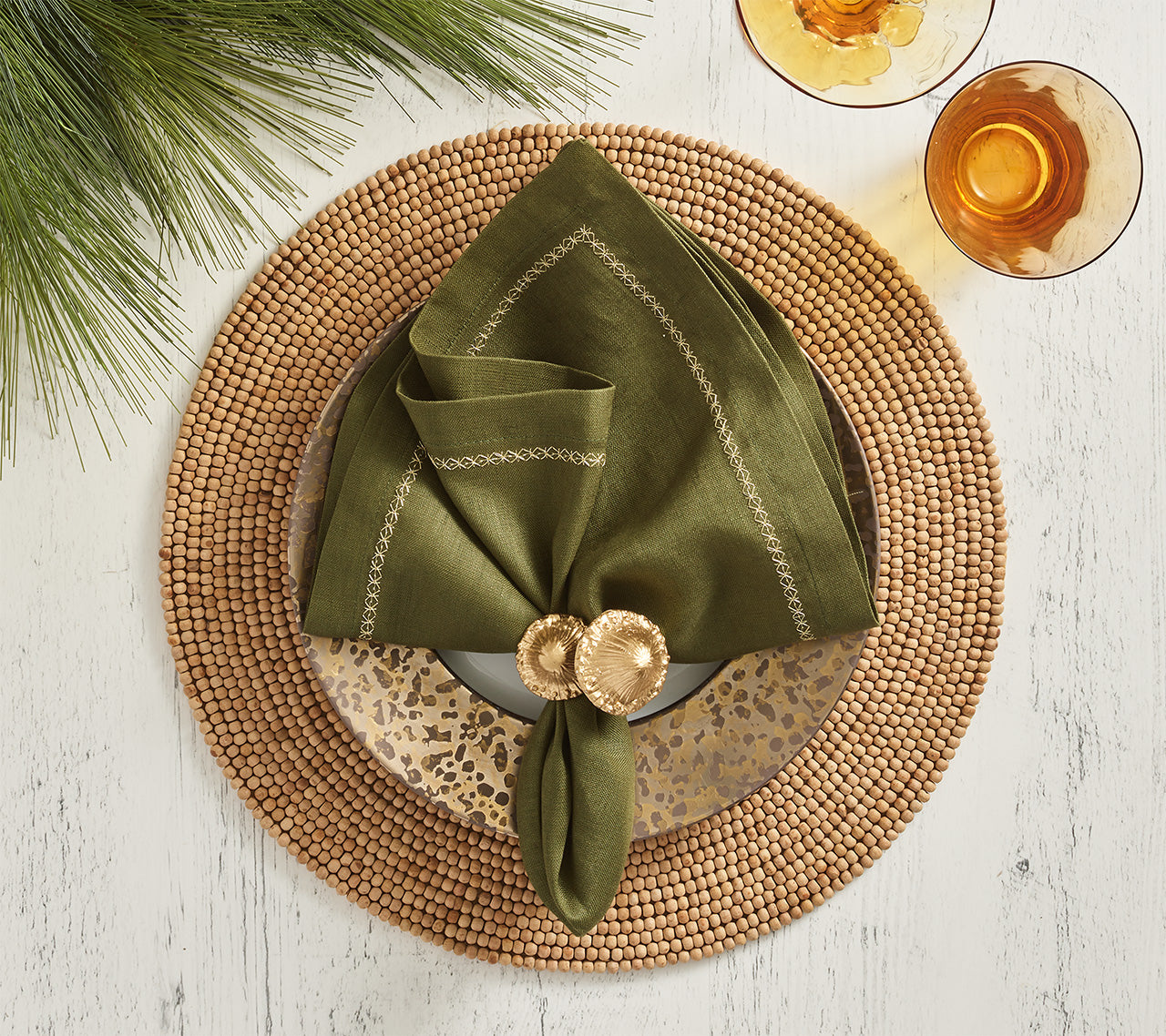 Wood Round Placemat