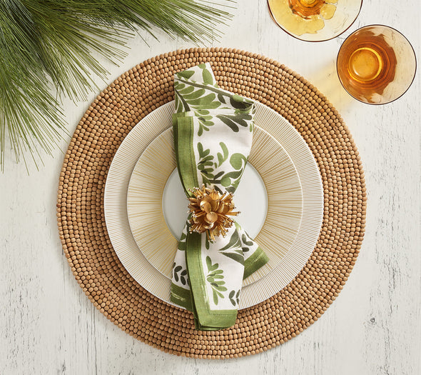 Wood Round Placemat