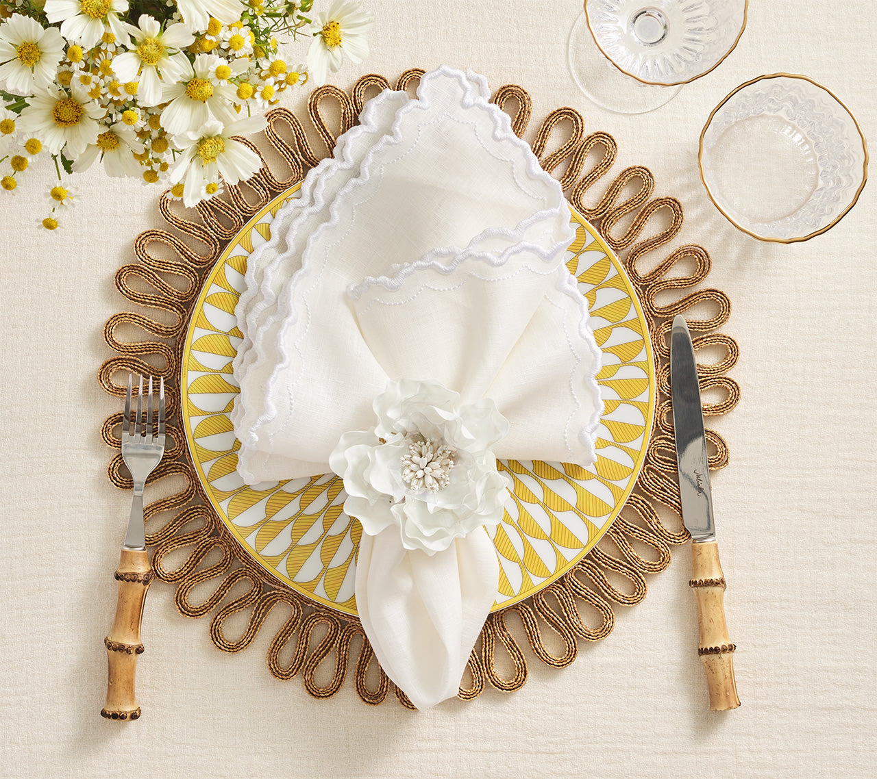 Gardenia Napkin Ring