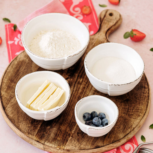 Lastra White Assorted Prepping Bowls