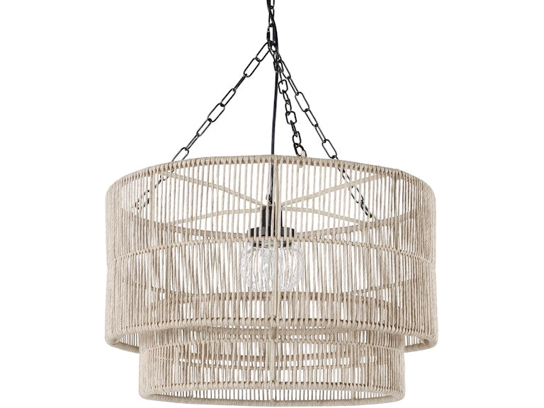 Tanner Outdoor Pendant Drum Natural