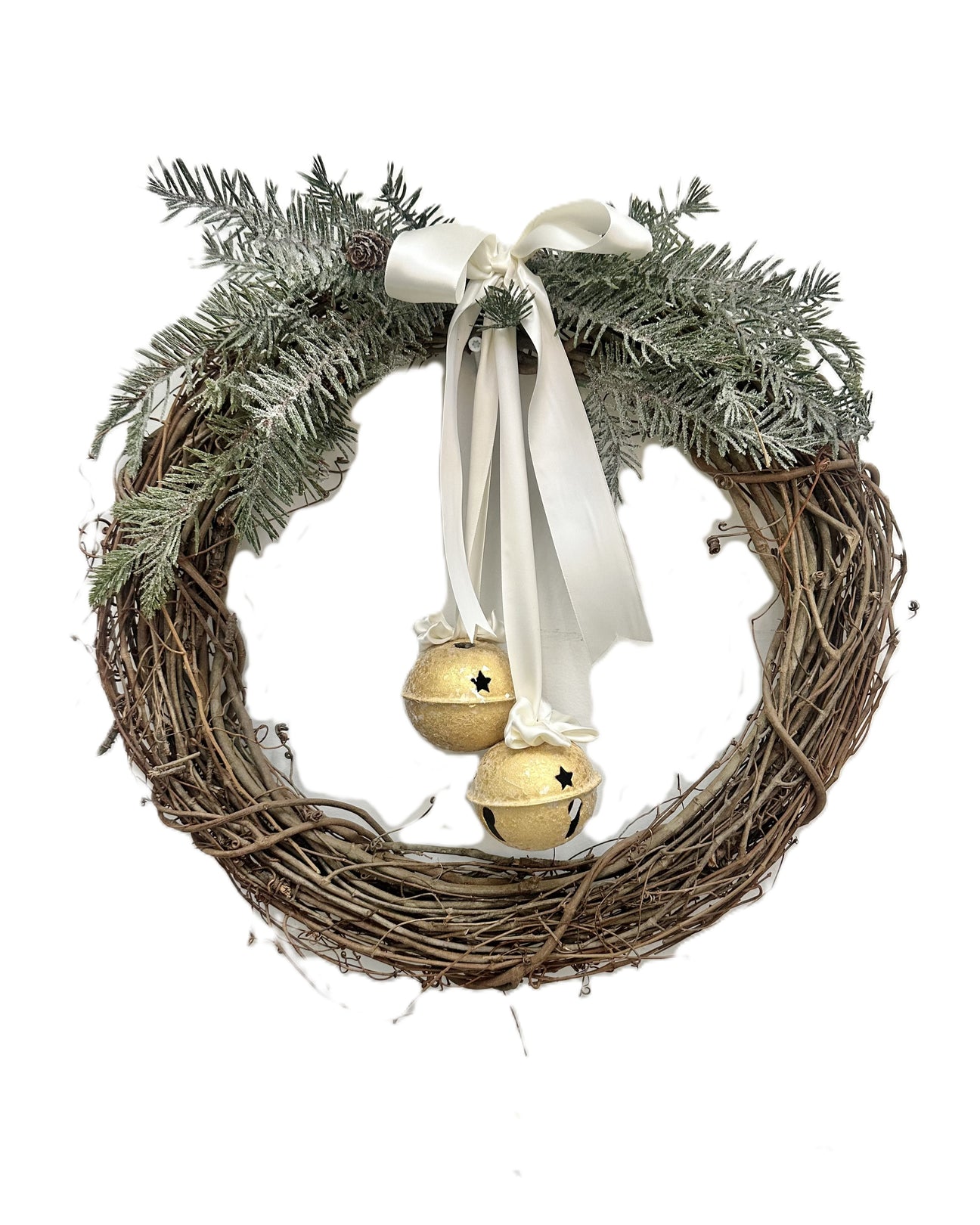 Twig Wreath w Bells