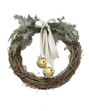 Twig Wreath w Bells