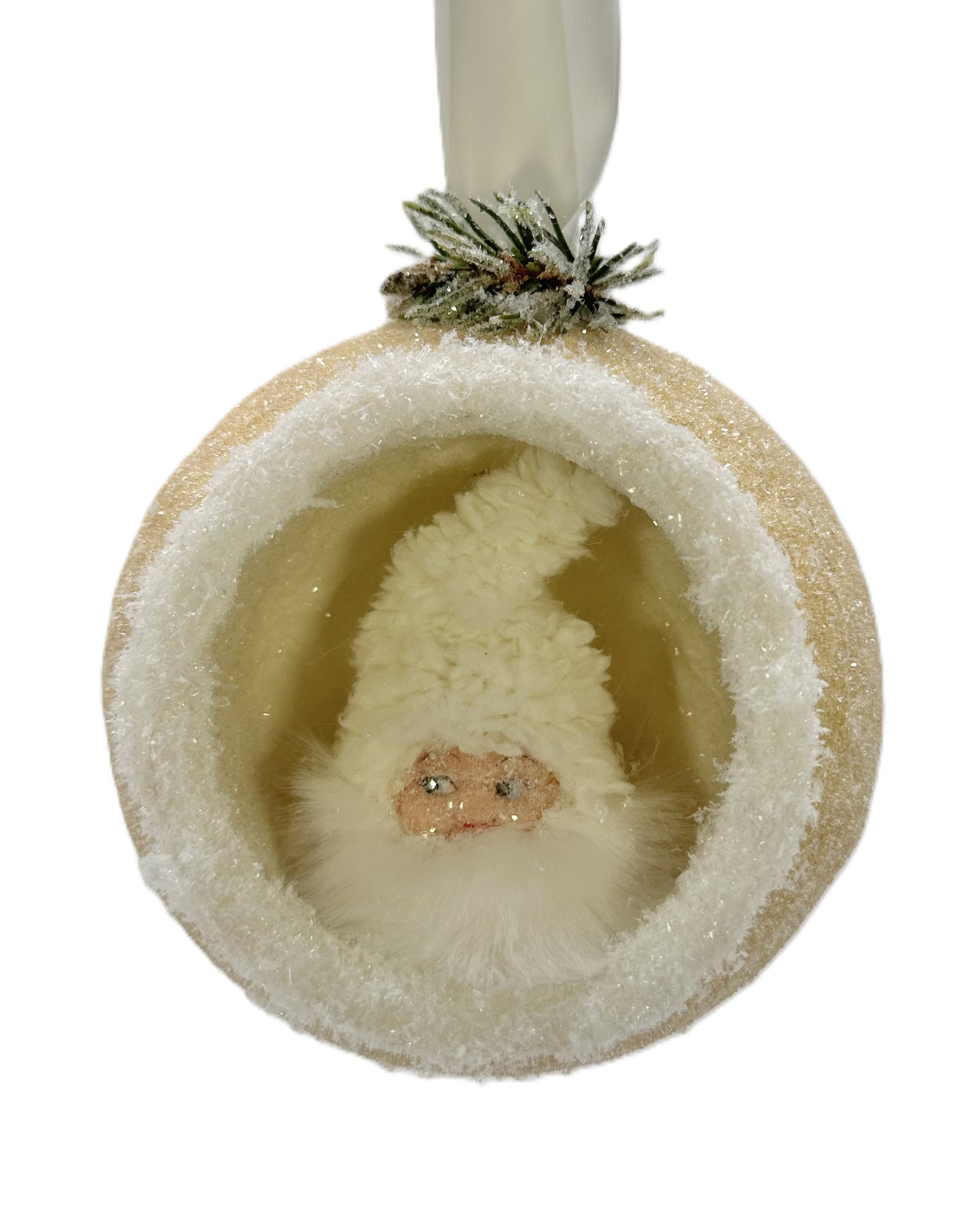 Peek-A-Boo Santa Ornament