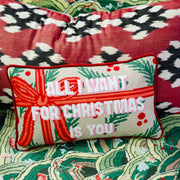 All I Want Needlepoint Pillow