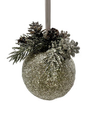 Pinecone Bauble Ornament Mini Silver