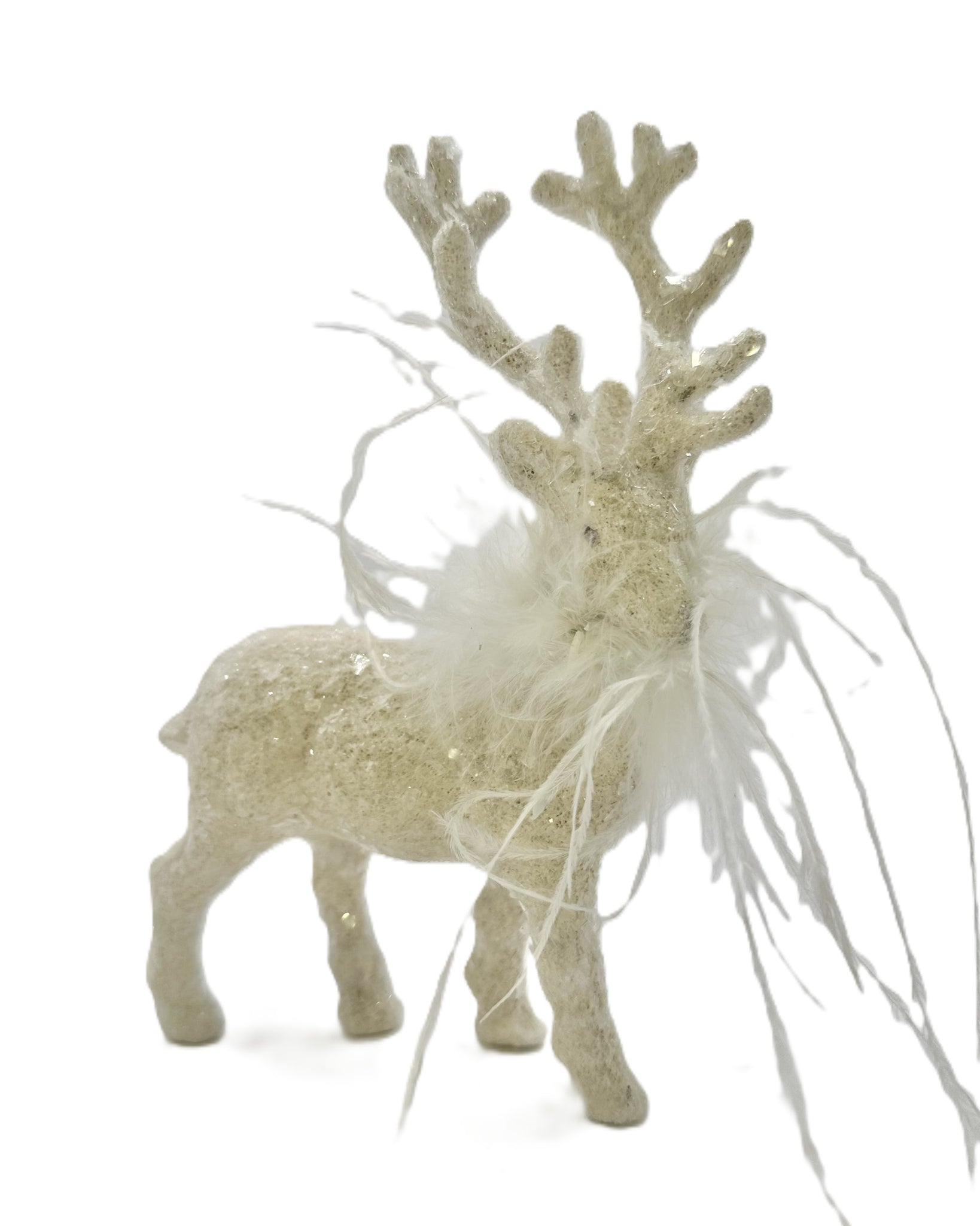 Dasher with Boa - Cream, Ostrich Feathers