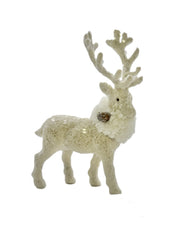 Deer with Cream Scarf, 1 pinecone