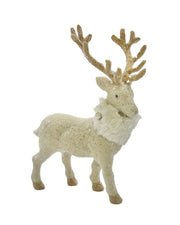 Dasher Deer with Gold Antlers - Cream & Gold