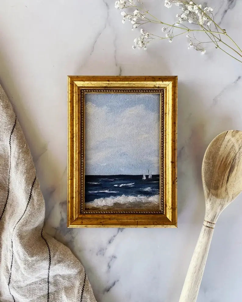 SAILBOATS #3 Art Print (framed)