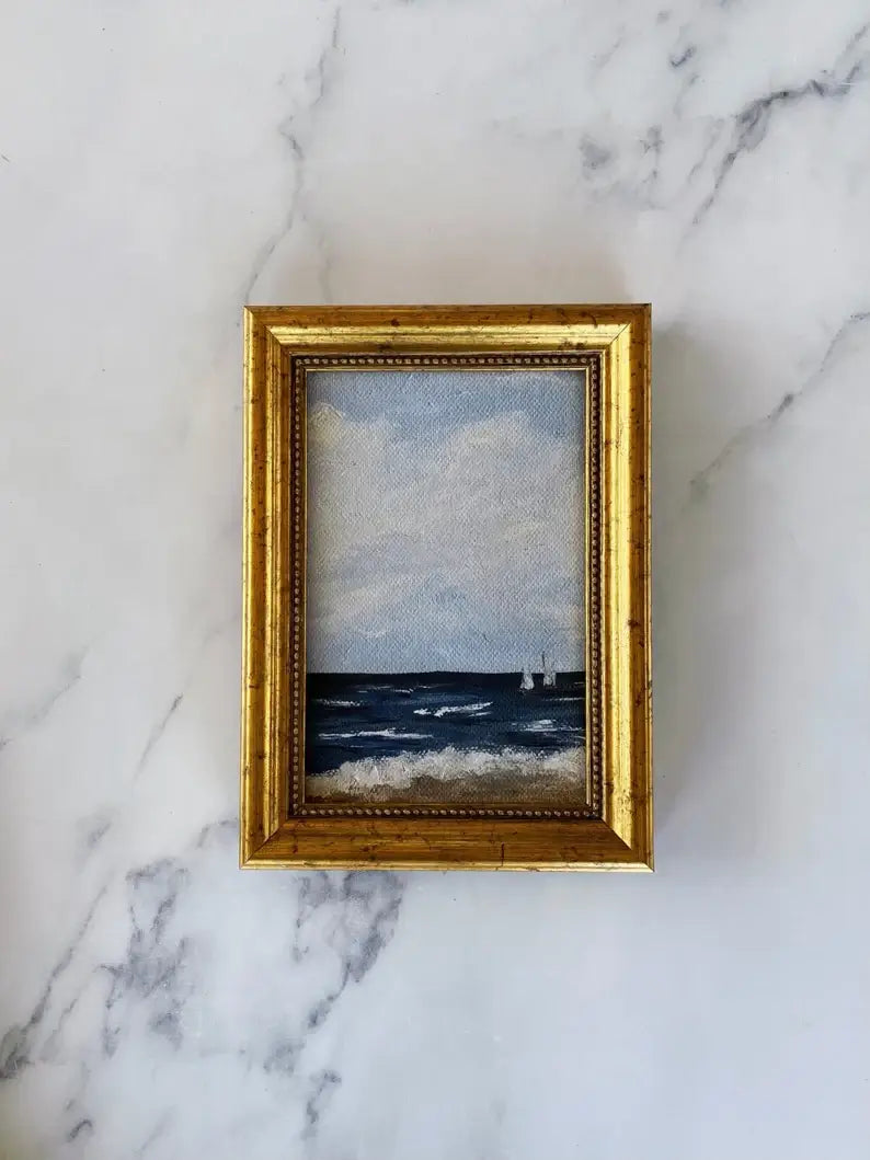 SAILBOATS #3 Art Print (framed)