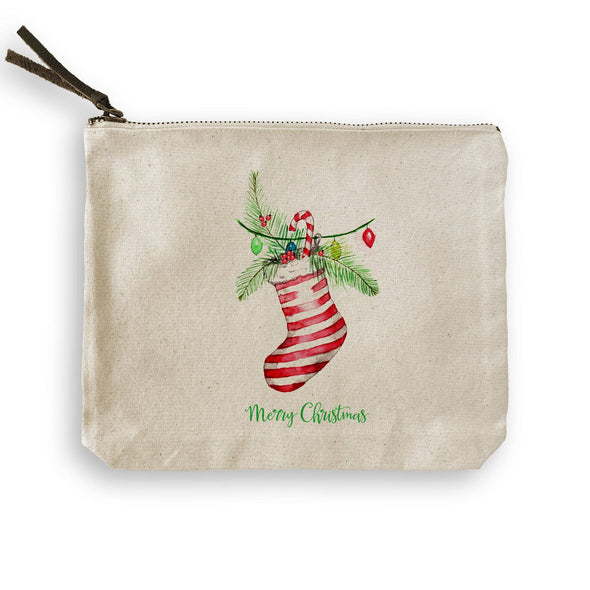 Stocking with Merry Christmas Guest Towel