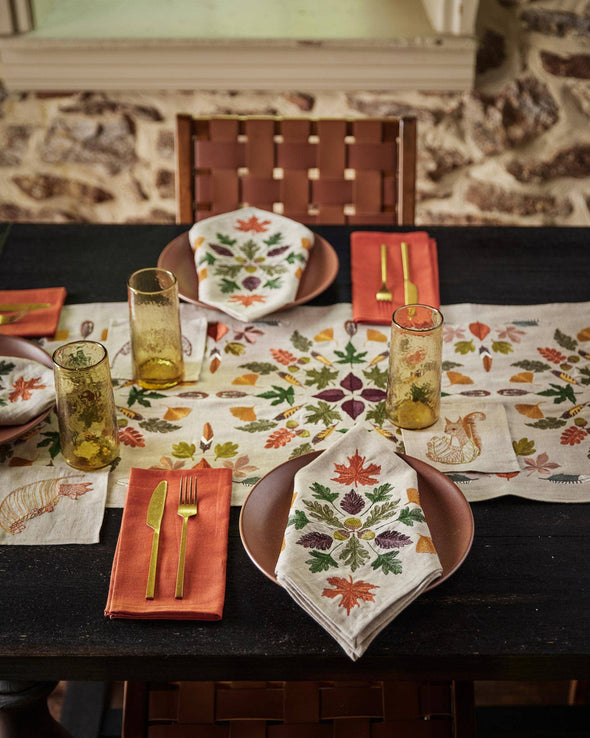 Pressed Leaves Dinner Napkin