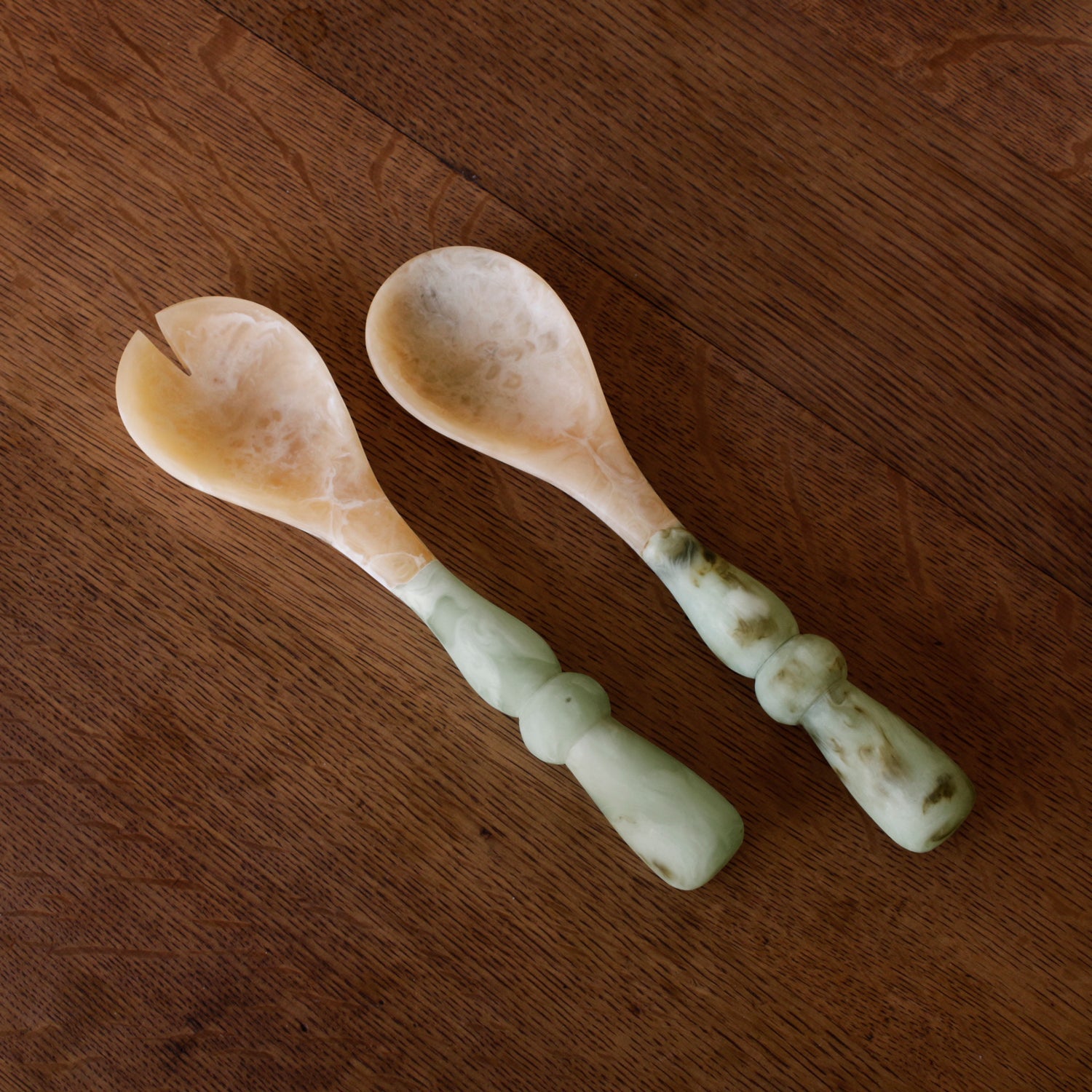 Giada Salad Servers Jade Swirl