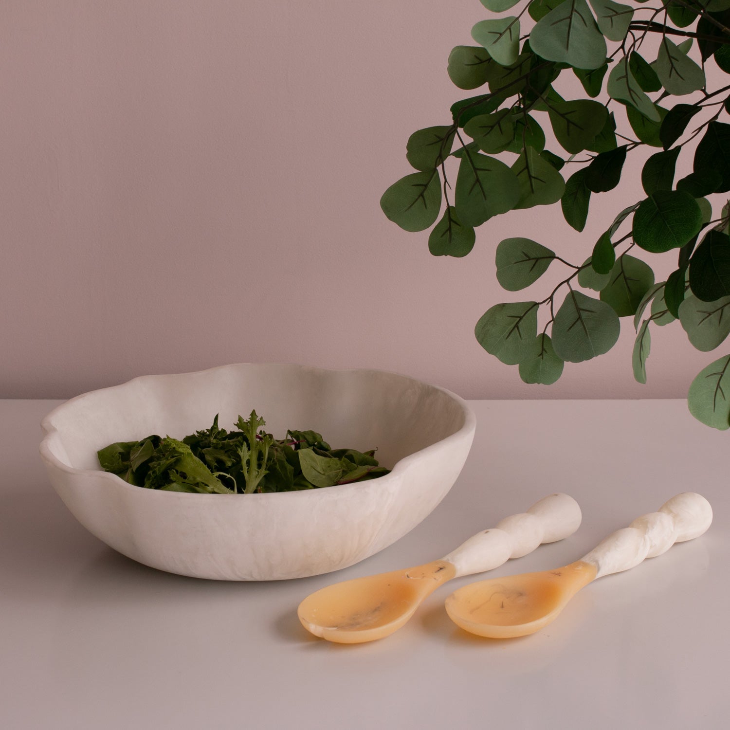 Sorbet Salad Servers Coconut