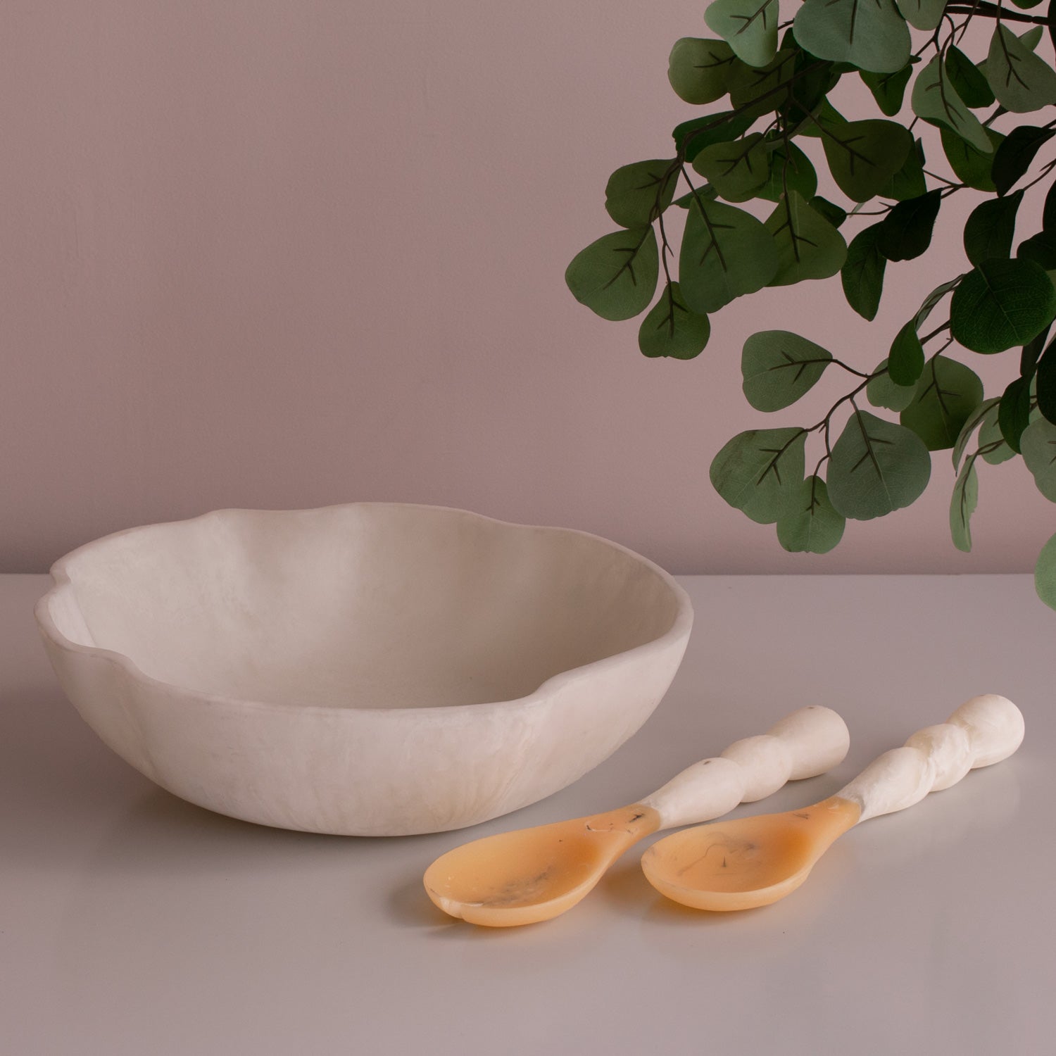 Sorbet Salad Servers Coconut