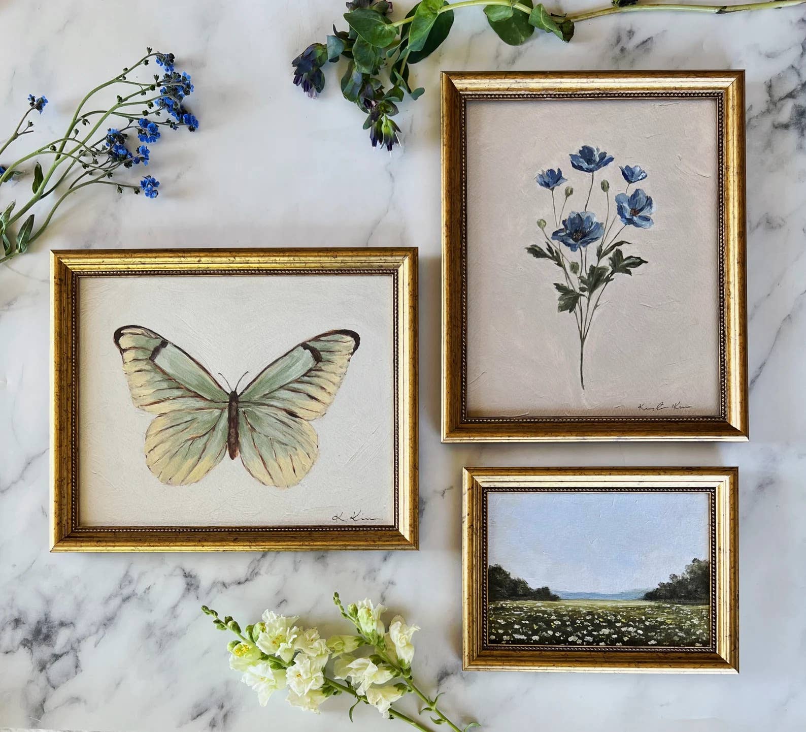 GOLD BEADED FRAME – FRAMING ADD-ON: 5x7"