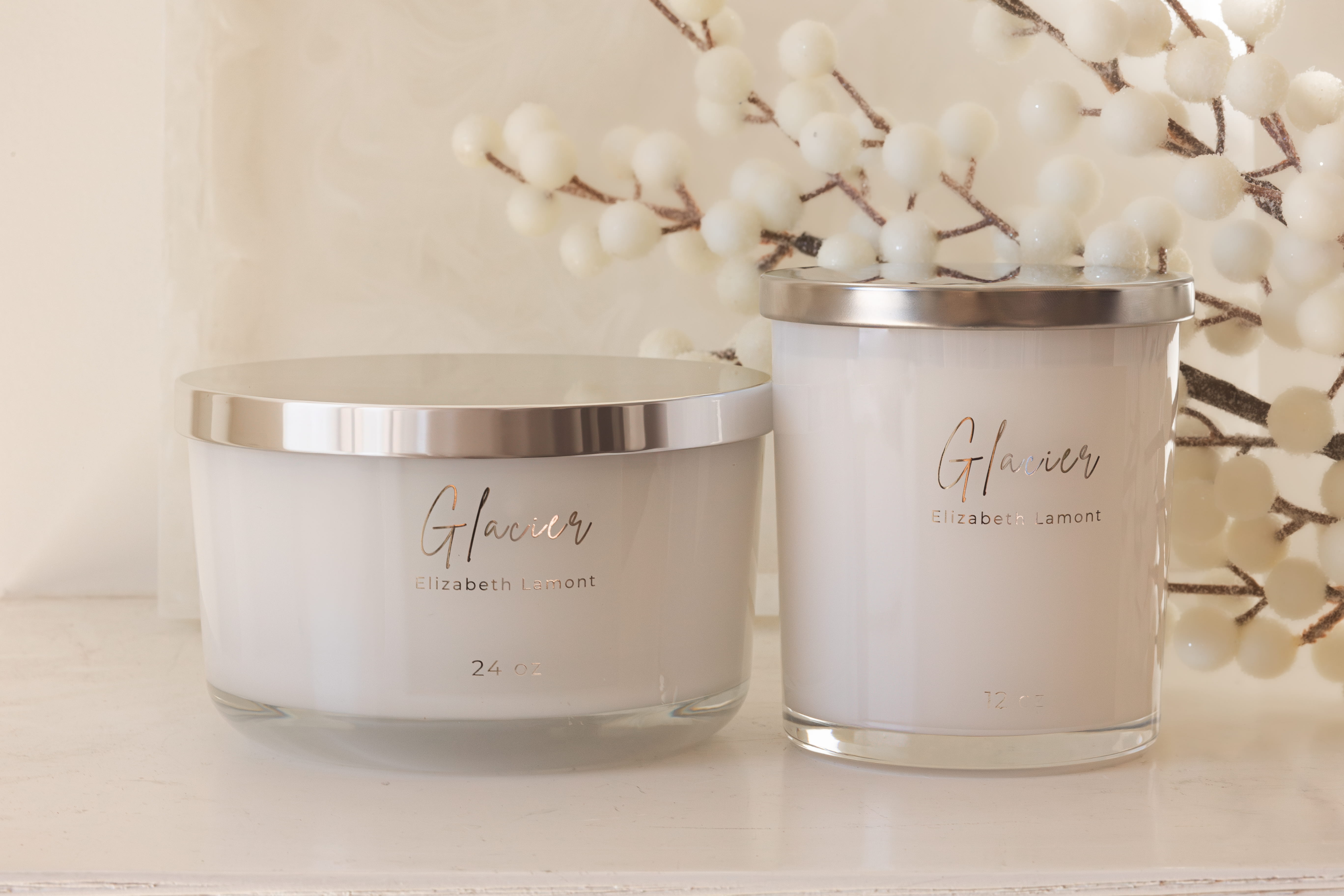 Glacier Candle by Elizabeth Lamont