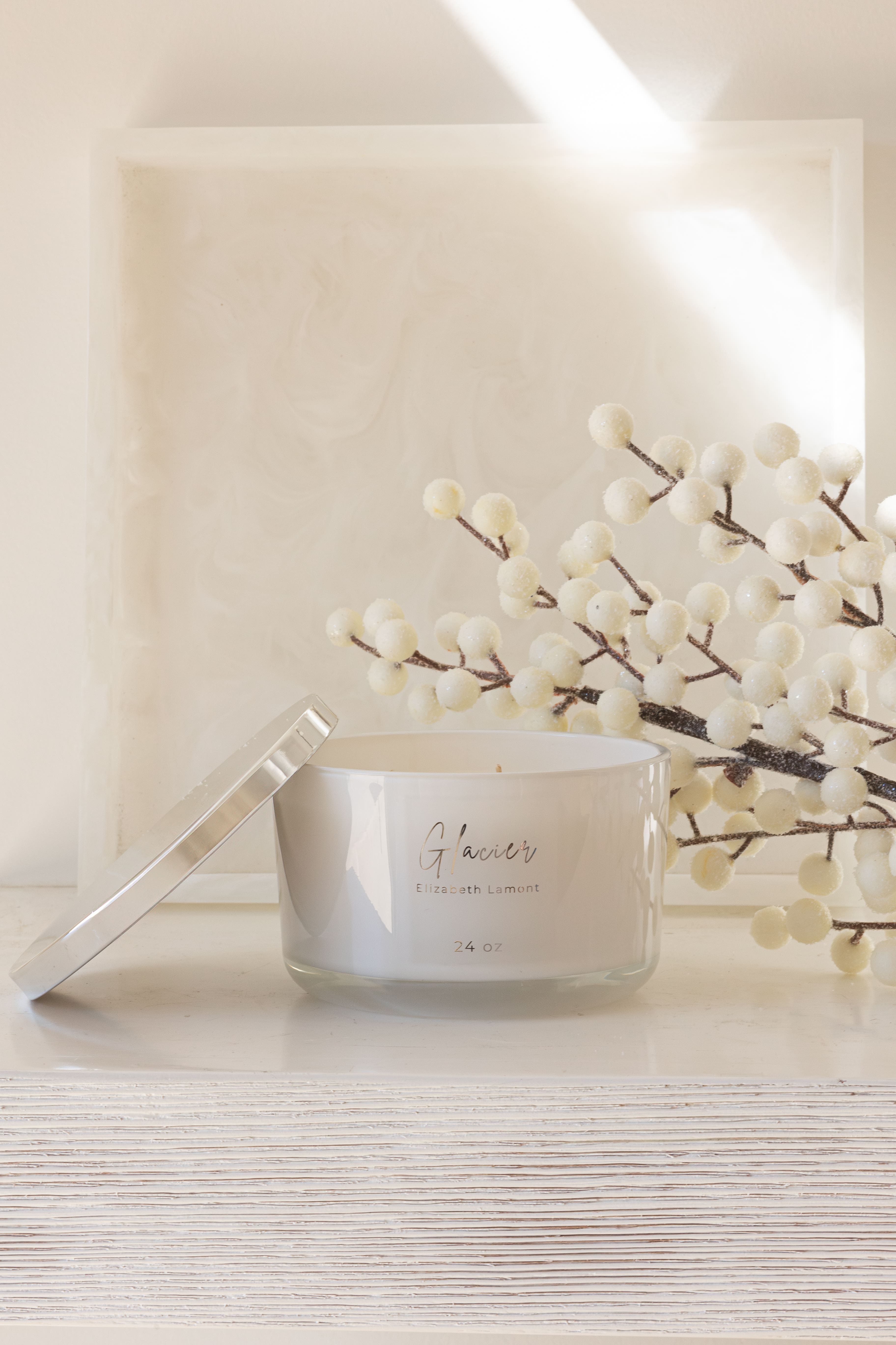 Glacier Candle by Elizabeth Lamont