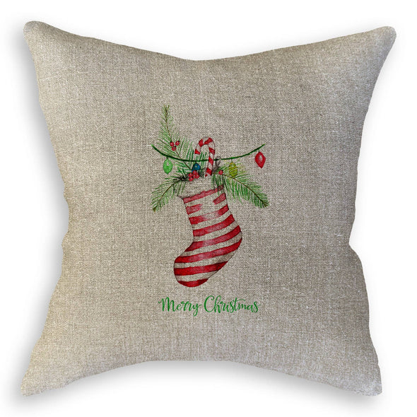 Stocking with Merry Christmas Guest Towel