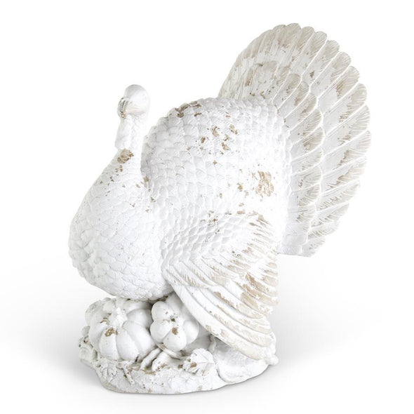 Resin Distressed Whitewashed Turkey