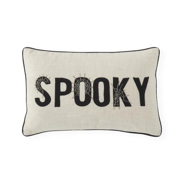 SPOOKY Embroidered Lumbar Pillow