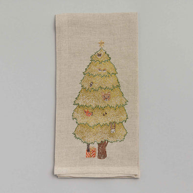 Peek a Tree Tea Towel