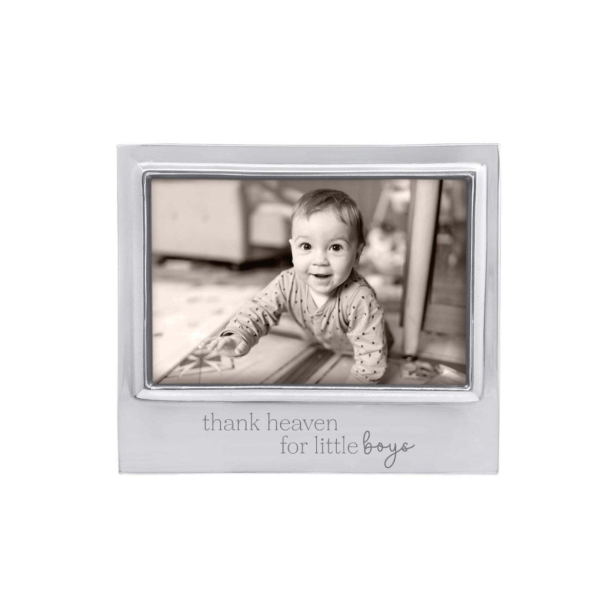 Thank Heavan For Little Boys Signature 4x6 Frame