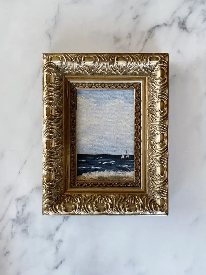 SAILBOATS #3 Art Print (framed)