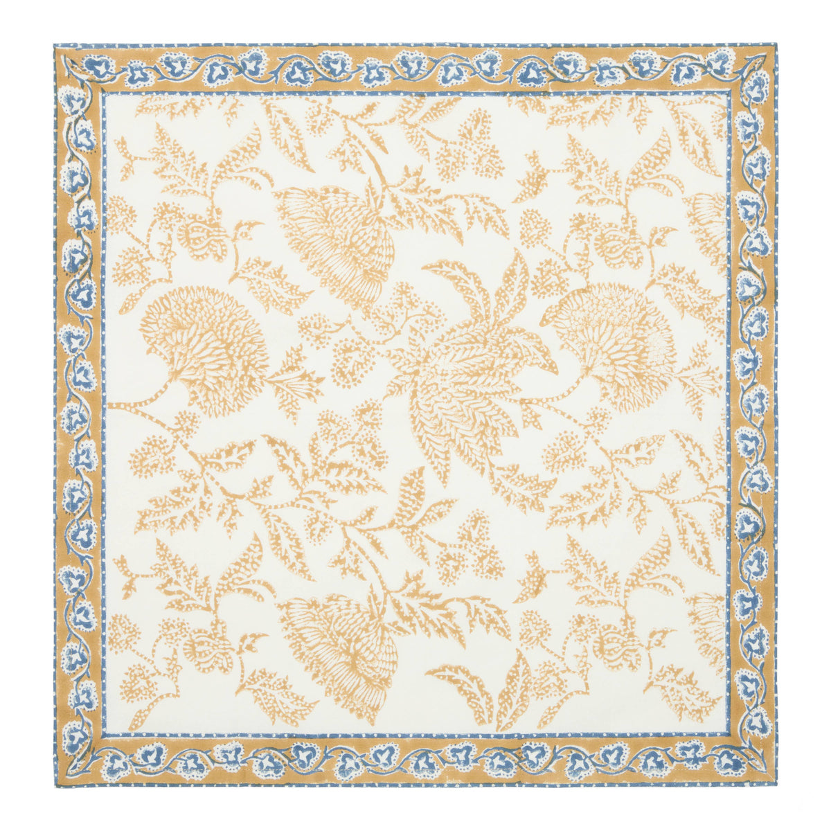 Chloe Blue & Brown Napkins - Set of 4