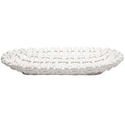 Oval Basket Tabletop Skyros Mattte White  