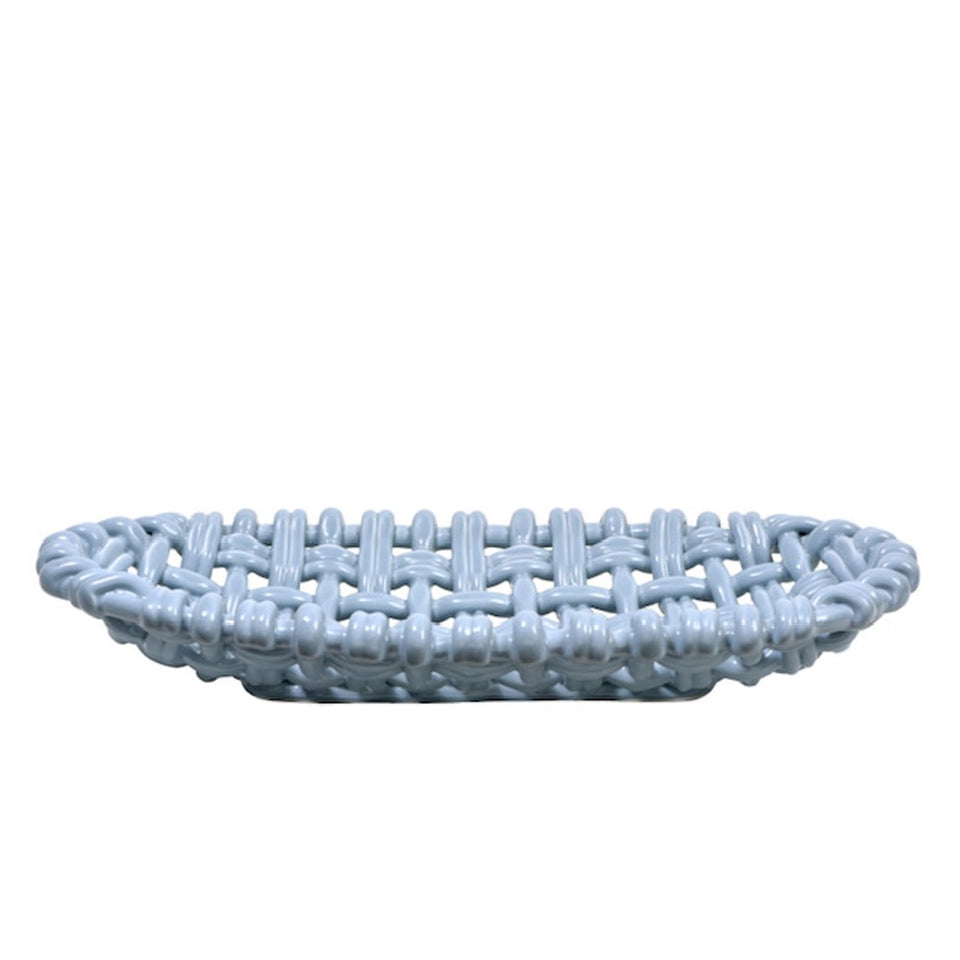 Oval Basket Tabletop Skyros Morning Sky  