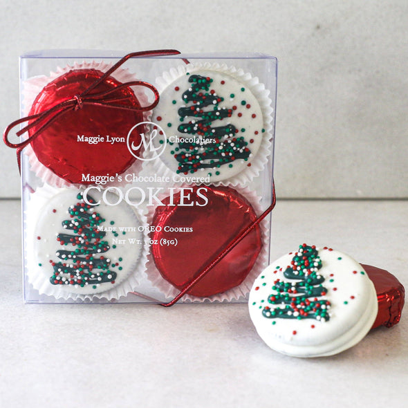 Maggie's Chocolate Covered Christmas Tree Cookies