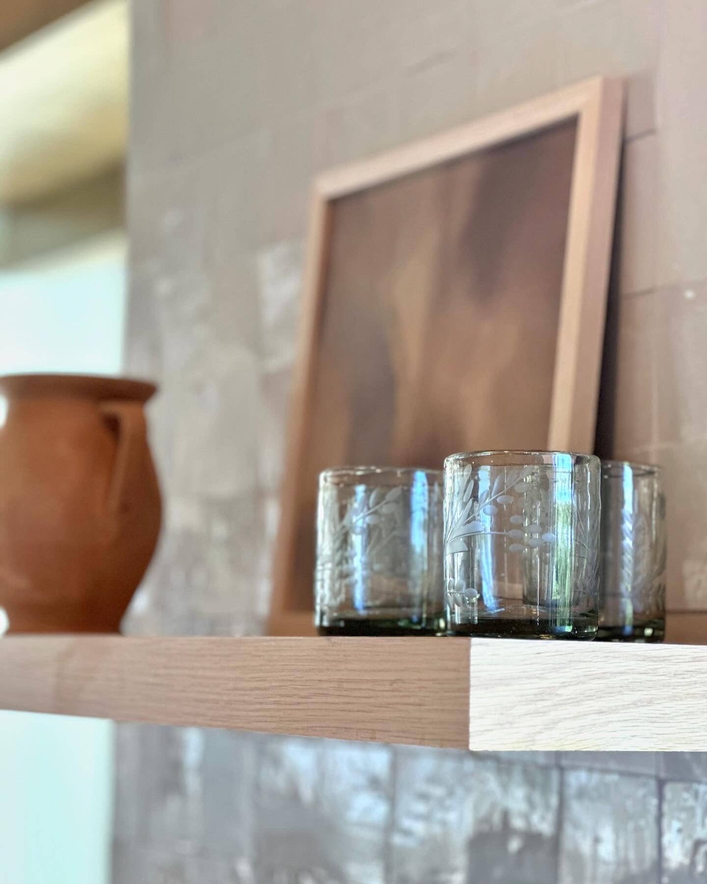 Hand-etched Tumbler Glass: Medium