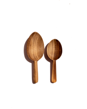 Walnut Scoop Spoon - Set of 2