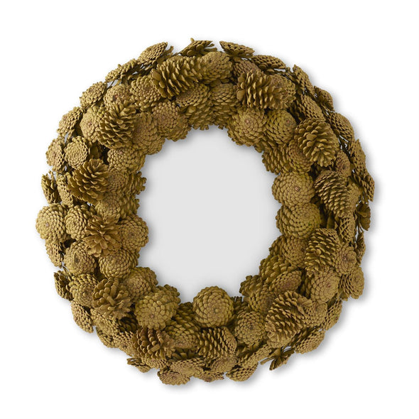 Brown & Green Pinecone Wreath