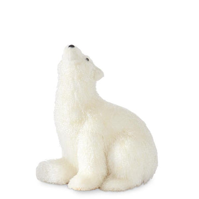 Textured Sitting Polar Bear