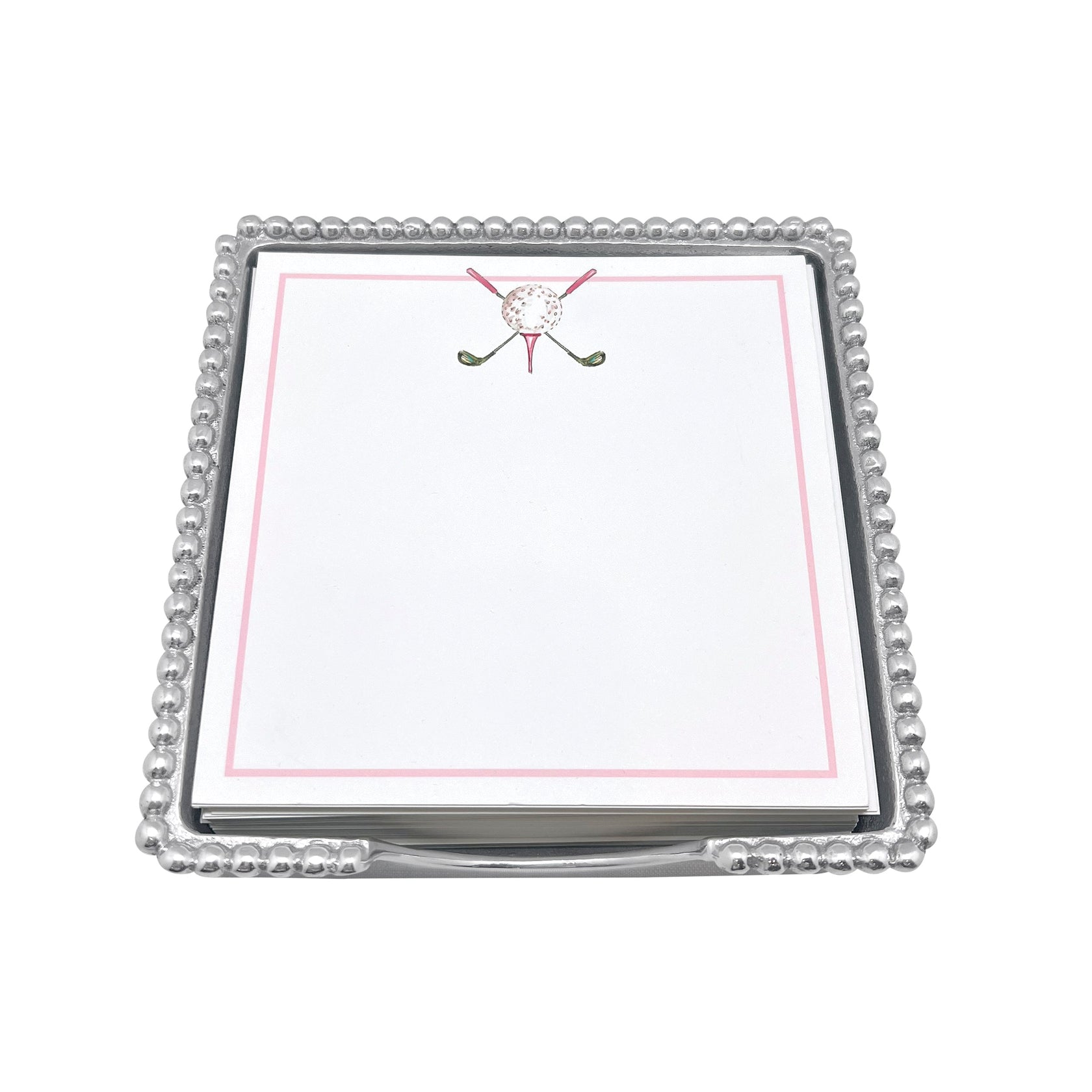 Ladies' Golf Beaded Note Pad Set