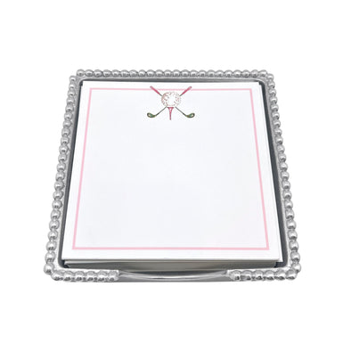 Ladies' Golf Beaded Note Pad Set