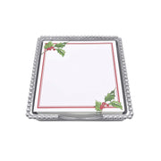 Holly Berry Beaded Note Pad Set