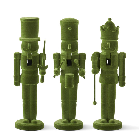 Resin Green Velvet Nutcrackers