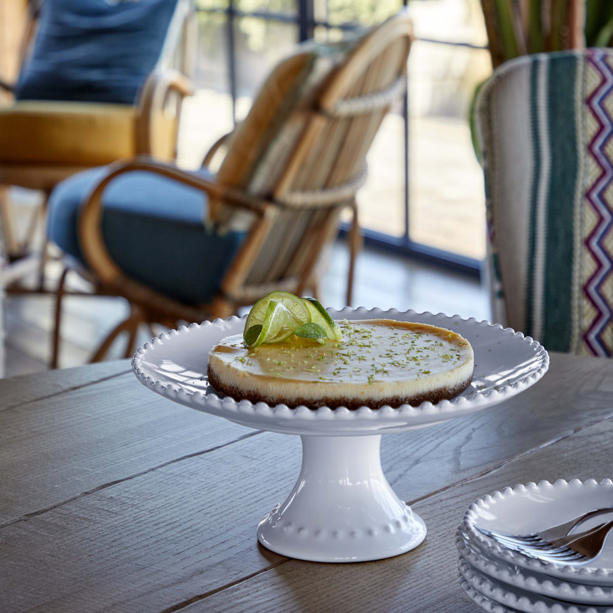 Pearl Footed Plate