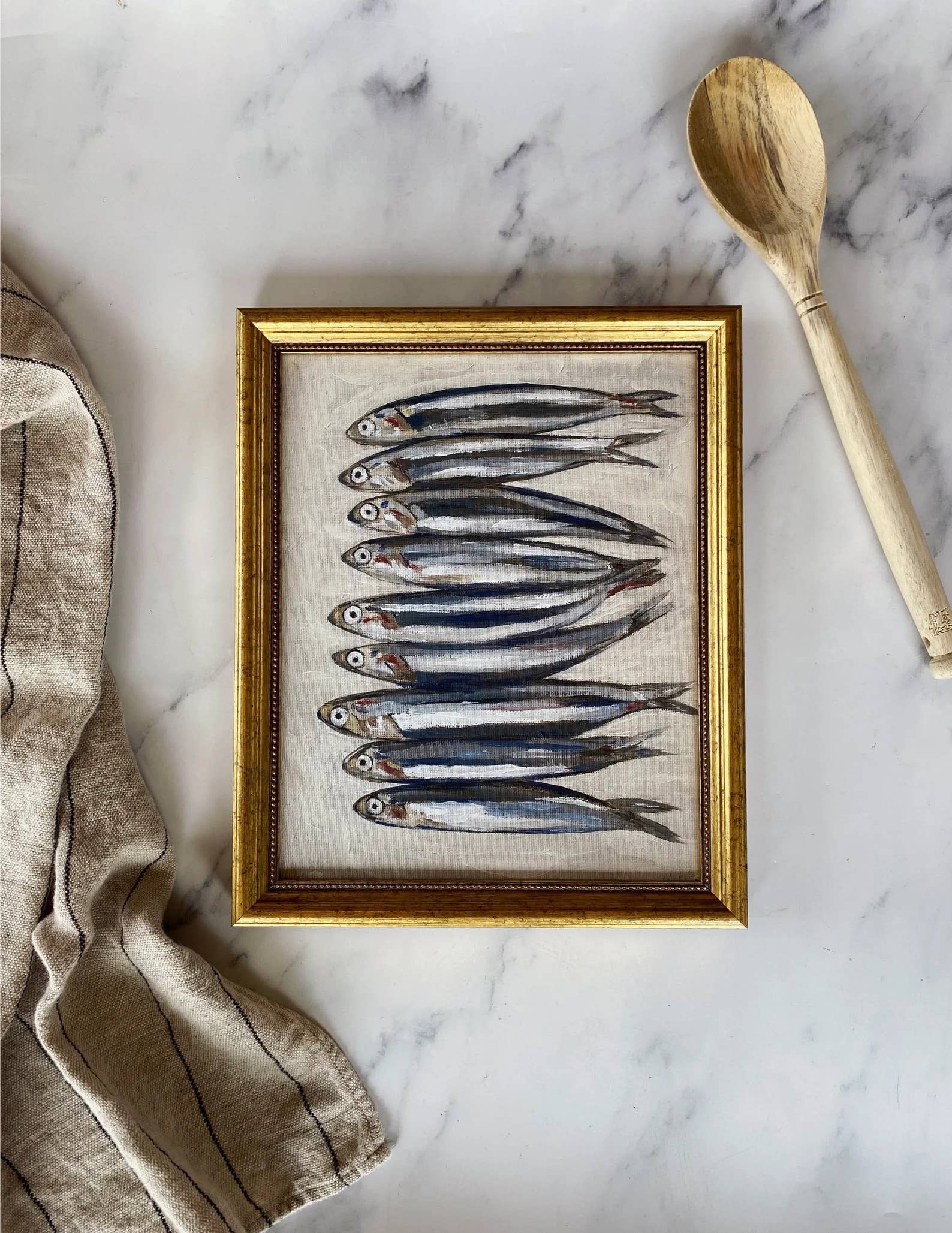 GOLD BEADED FRAME – FRAMING ADD-ON: 5x7"