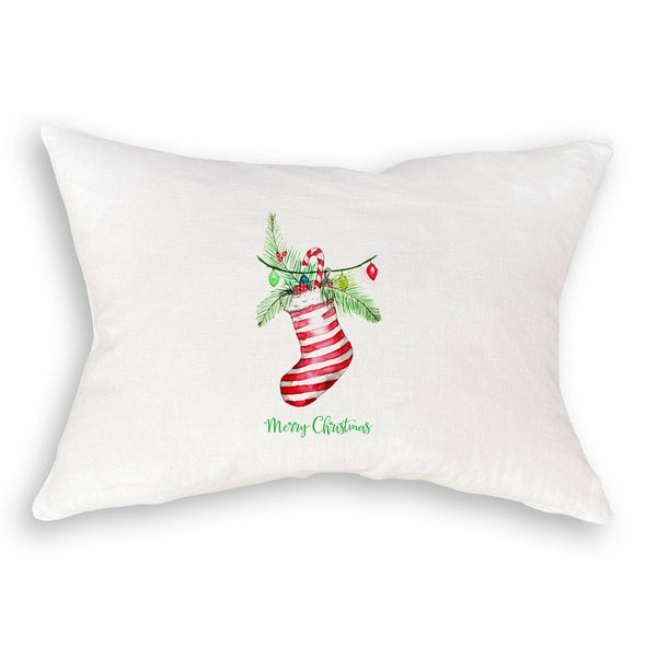 Stocking with Merry Christmas Guest Towel