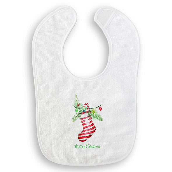 Stocking with Merry Christmas Guest Towel